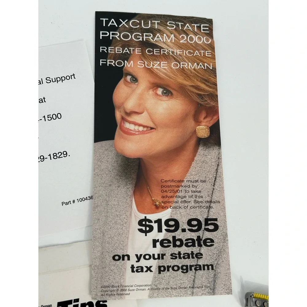 H&R Block suze orman